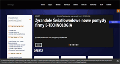 Desktop Screenshot of e-technologia.pl